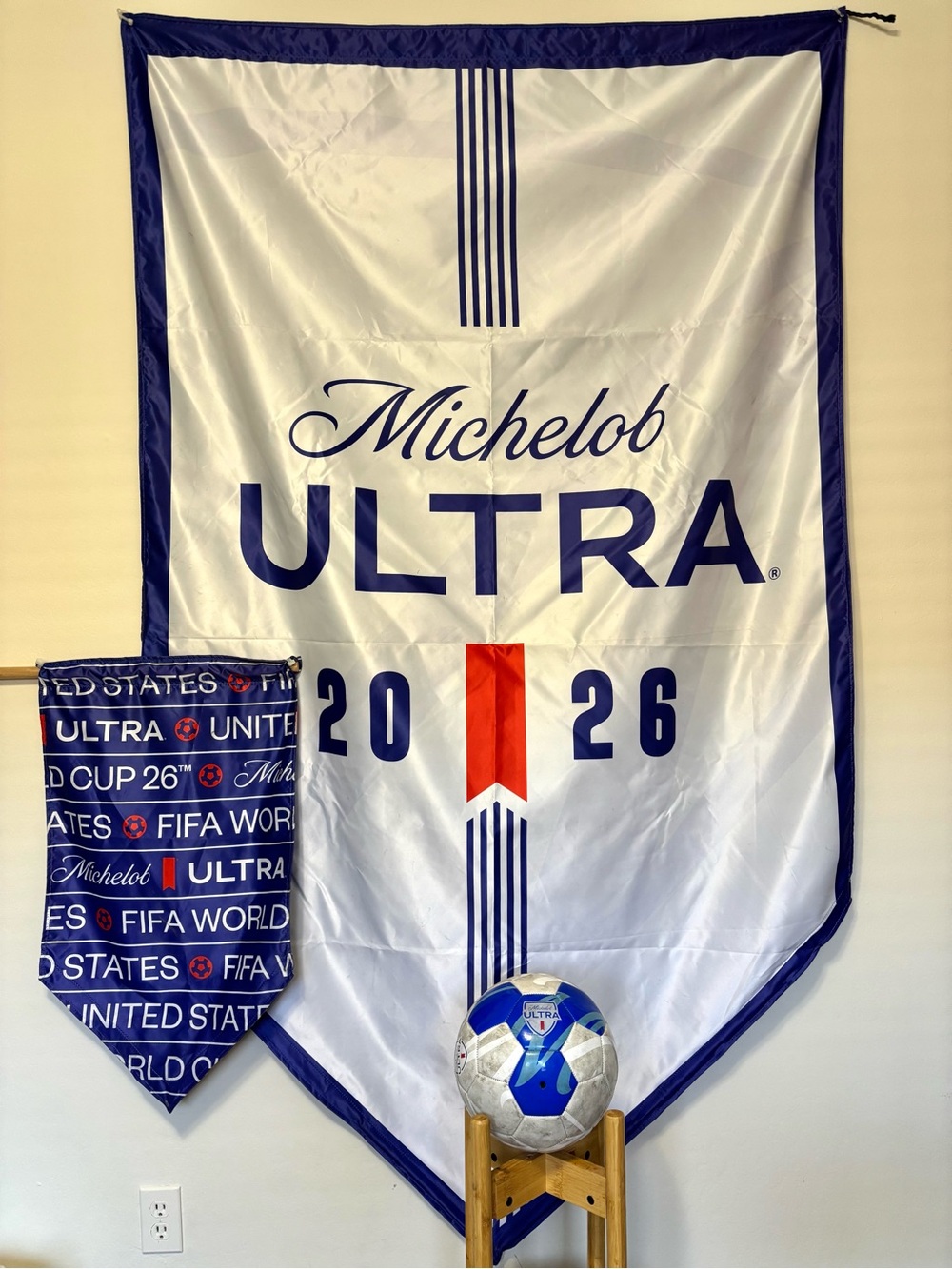 Team USA Used 2026 World Cup Soccer Ball & Banner Set at San Francisco Stadium